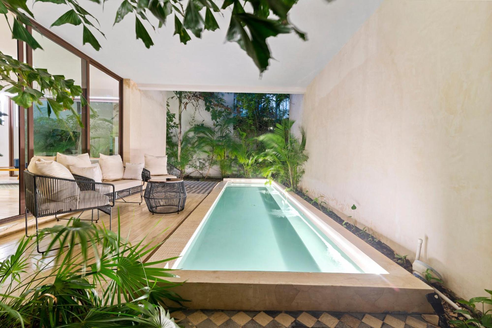 Private Pool Apartment For Groups 图卢姆 外观 照片